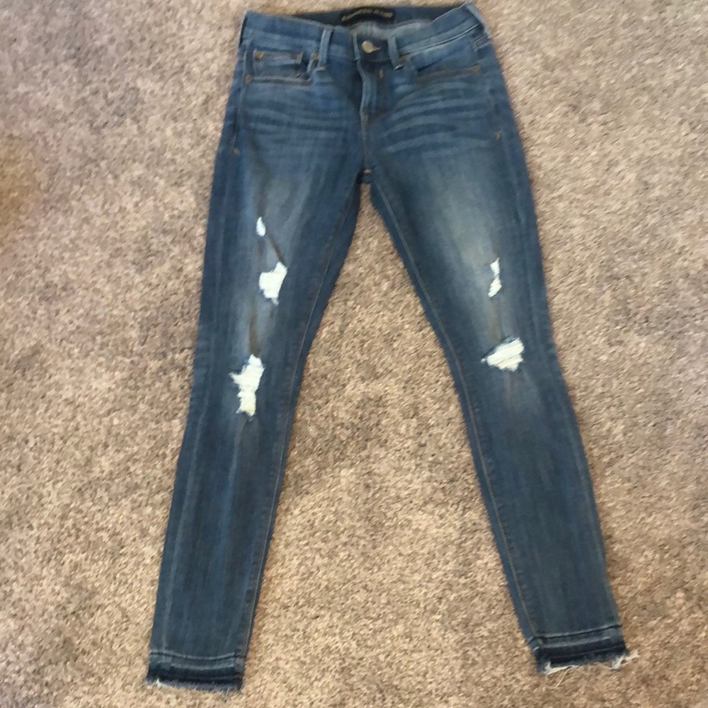 Express Cropped Mid Rise Jean Legging